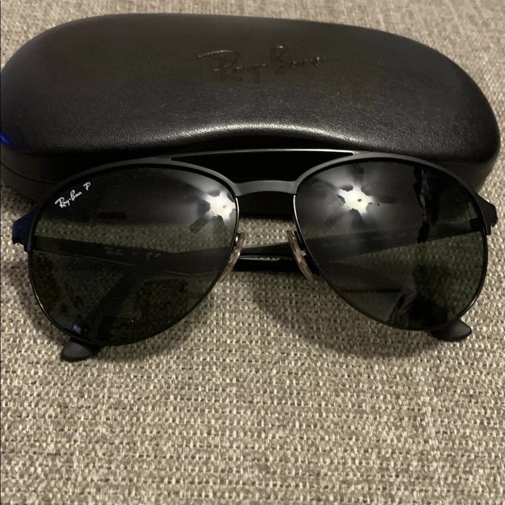 Ray-ban polarized black unisex sunglasses RB 3606